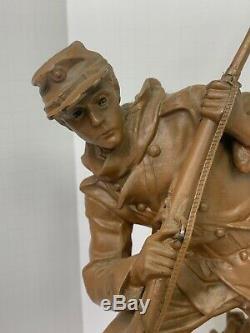 Vintage Civil War Army Soldier Statue