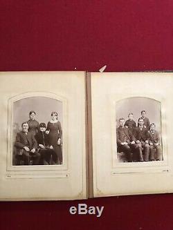 Vintage Civil War Era family photo album With Soldiers And Tin Types