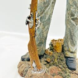 Vintage Civil War Figurine Large Confederate Soldier Infantry Reloading Gun 21