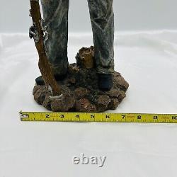 Vintage Civil War Figurine Large Confederate Soldier Infantry Reloading Gun 21