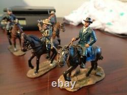 Vintage DelPrado Collection Civil War Union and Confederate Soldier on Horseback