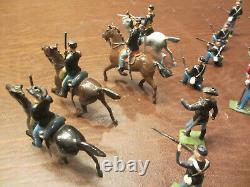 Vintage Early Prewar Britains CIVIL War Union Calvary And Infantry Lead Soldiers