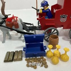 Vintage Playmobil 3037 National Bank Wagon Union Soldiers US Civil War RARE