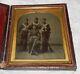 Vintage Tintype Group Photograph of 4 Civil War Soldiers with Weapons in case