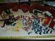 Vntg Marx Fort Apache Play set Cowboys Indians Civil War soldiers horses-120 pcs