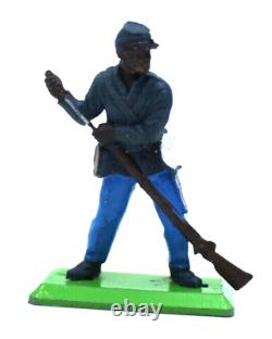 Vtg METAL Base Britains US AMERICAN CIVIL WAR Army Soldiers Union Confederate+++