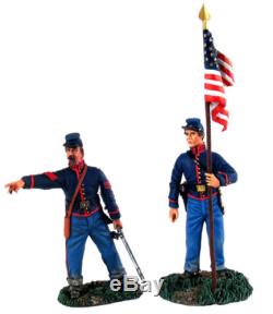 W Britain 31137 Union Artillery Command Set No 2 NCO & Bearer American Civil War