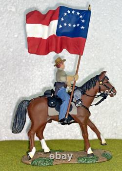 W. Britain American Civil War #31121 Lee's Headquarters Flag Bearer (Mounted)