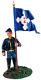 W Britain Flagbearer Union 2nd Corps 31115 Dismounted American Civil War