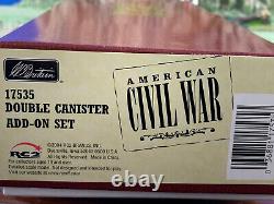 W Britain Set #17535 American Civil War Double Canister Ad-On Set 54mm New