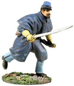 William Britain 31154 Union Infantry In Overcoat Officer Charging No 1 Civil War
