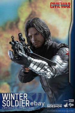 Winter Soldier Bucky Barnes Civil War 1/6 Marvel MMS351 12 Figur Hot Toys