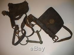 Wwi Us Army Cavalry Cavalrymans Soldier CIVIL War Leather Horse Blinders