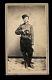 YOUNG Armed Civil War Soldier Holding Prescott Navy Revolver Rare CDV Photo