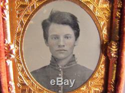 Young Cavalry Civil War soldier tintype photograph