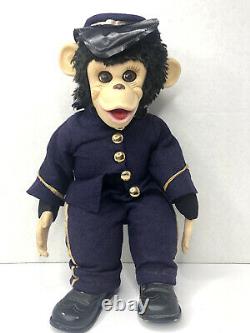 Zip the Monkey Doll Union Soldier Civil War Zip Chimp Plush Vintage Rushton RARE