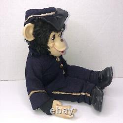 Zip the Monkey Doll Union Soldier Civil War Zip Chimp Plush Vintage Rushton RARE